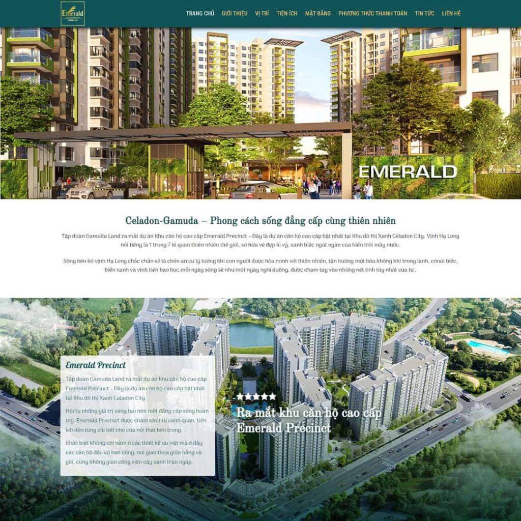 Mẫu web bất động sản 02 Celadon-Gamuda 1 web bất động sản 02