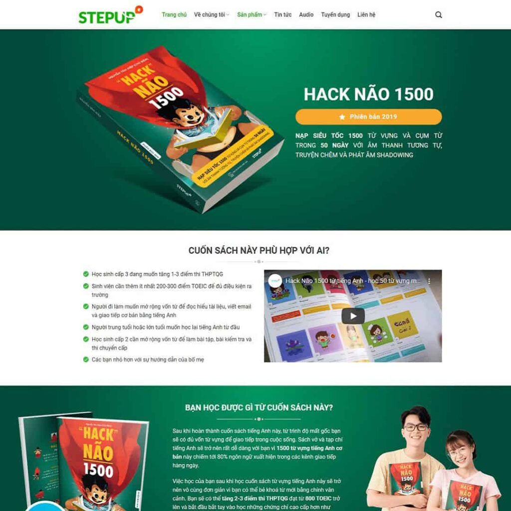 Mẫu web giới thiệu sách, bán sách 22 Giao diện mẫu theme website education trường học hiện đại hiển thị trên đa thiết bị