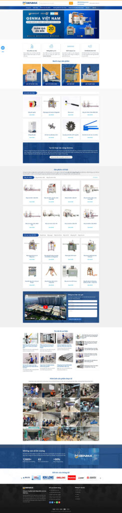 Mẫu theme Website bán máy móc chuẩn SEO 14 Genma Viet Nam genma.mauthemewp.com min