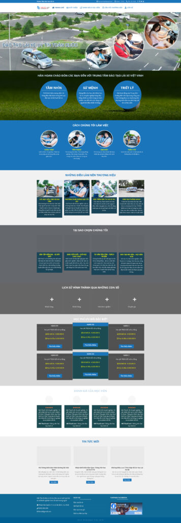 Mẫu theme Website dạy lái xe chuẩn SEO 21 daylaixe.mauthemewp.com