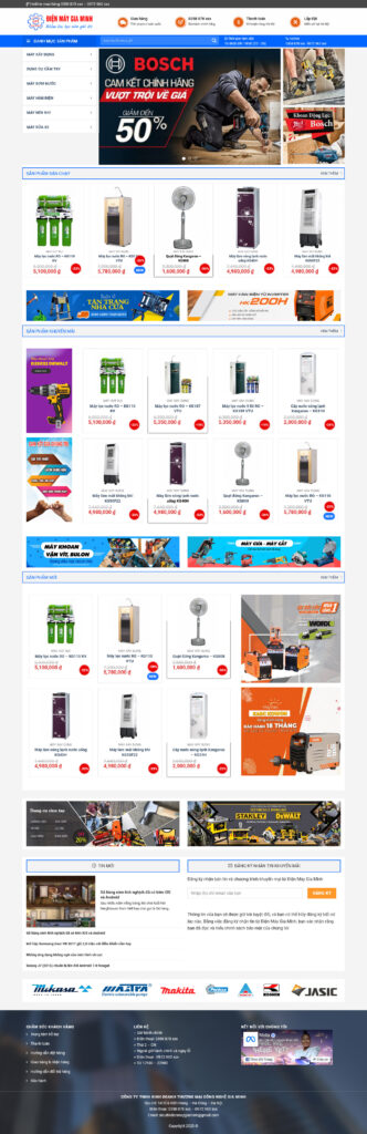 Mẫu theme Website điện máy 06 chuẩn SEO 1 mẫu theme Website điện máy 06 chuẩn SEO