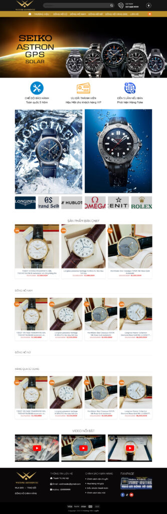 Mẫu theme Website đồng hồ 3 chuẩn SEO 10 mẫu theme Website đồng hồ 3 chuẩn SEO