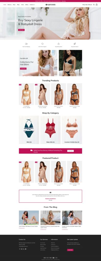 Mẫu theme Website thời trang bikini chuẩn SEO 22 mẫu theme Website thời trang bikini chuẩn SEO hiện đại