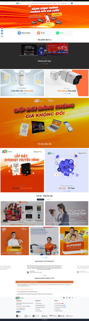 Mẫu theme Website lắp mạng Fpt chuẩn SEO 17 mẫu theme Website lắp mạng Fpt chuẩn SEO trên di động