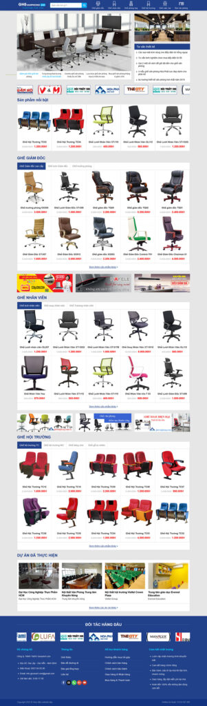 Mẫu theme Website ghế văn phòng chuẩn SEO 10 mẫu theme Website ghế văn phòng chuẩn SEO