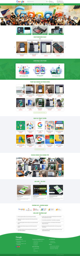 Mẫu theme Website google shop chuẩn SEO 7 mẫu theme Website google shop chuẩn SEO