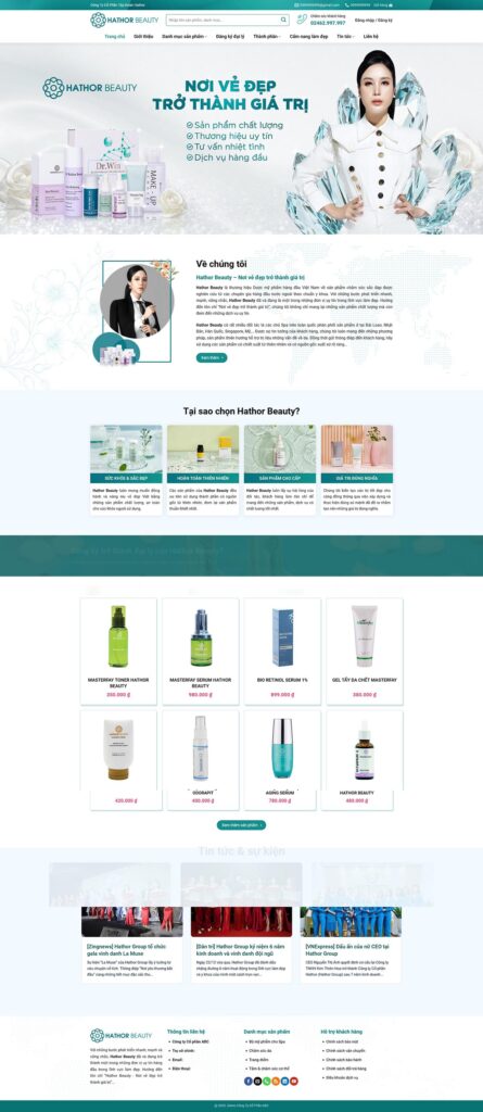 Mẫu theme web mỹ phẩm 02 chuẩn SEO 13 web mỹ phẩm 02