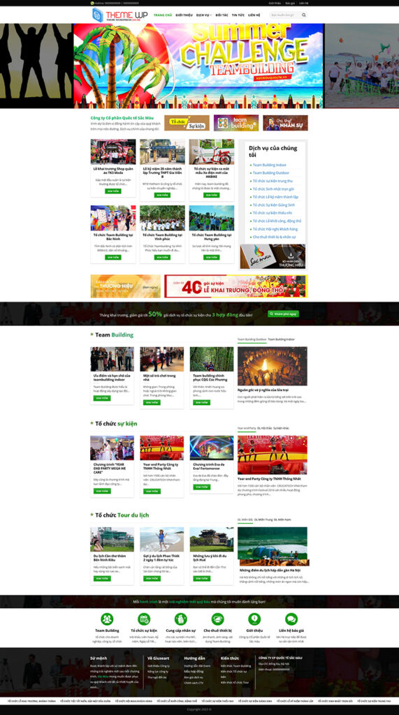 Mẫu theme Website sự kiện 3 event chuẩn SEO 25 Giao diện trang chủ Mẫu theme Website sự kiện 3 event chuẩn SEO với hiệu ứng đếm ngược và video background sôi động