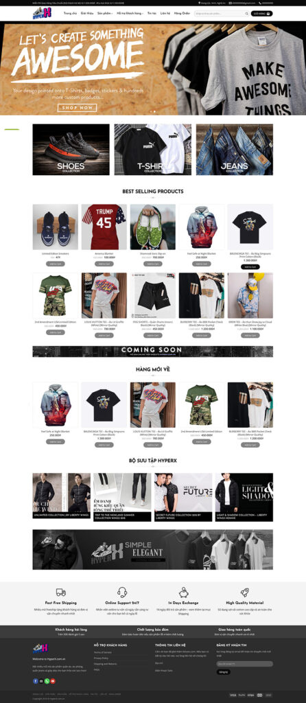 Mẫu theme Website thời trang riêng chuẩn SEO 31 Giao diện trang chủ Mẫu theme Website thời trang riêng chuẩn SEO với thiết kế Lookbook khổ lớn ấn tượng