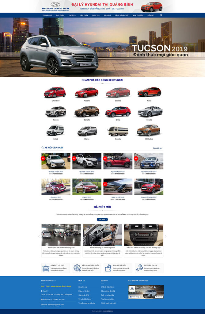 Mẫu theme Website ô tô hyundai 3 chuẩn SEO 16 Giao diện trang chủ Mẫu theme Website ô tô hyundai 3 chuẩn SEO với phong cách hiện đại và sang trọng