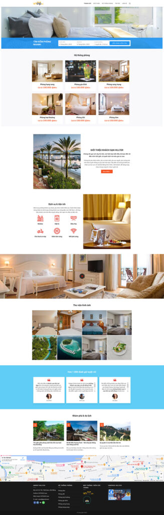 Mẫu theme web khách sạn 5 chuẩn SEO 8 khachsan5.mauthemewp.com