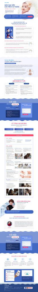 Mẫu theme web khóa học cho bé chuẩn SEO 2 Khóa học cho bé