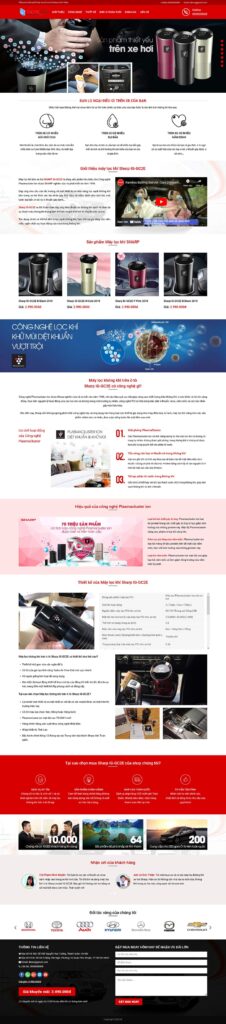 Mẫu theme web máy lọc không khí chuẩn SEO 13 web máy lọc không khí