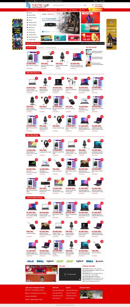 Mẫu Theme Web Bán Máy Tính 02 Chuẩn SEO 2 web bán máy tính chuẩn seo 02