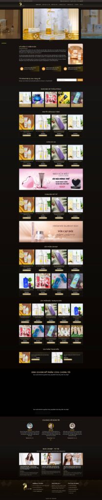 Mẫu theme web mỹ phẩm 15 chuẩn SEO 2 web mỹ phẩm 15