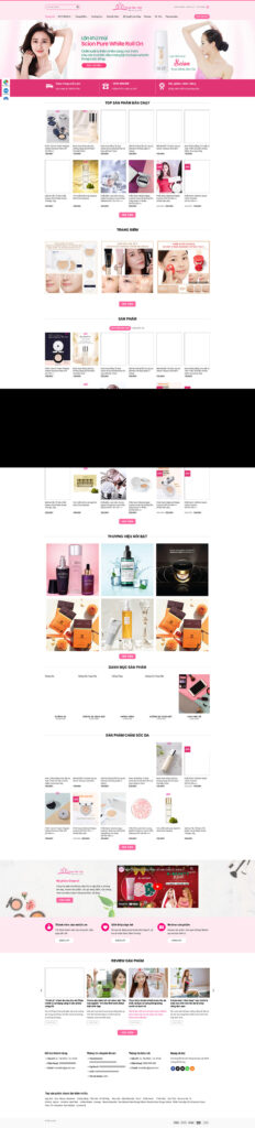 Mẫu theme web bán đồ mỹ phẩm 5 chuẩn SEO 4 web mỹ phẩm số 05