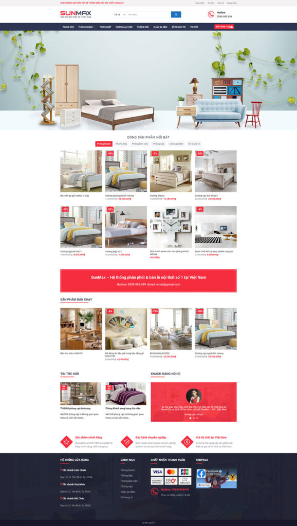 Mẫu theme web nội thất 08 chuẩn SEO 24 noithat8.mauthemewp.com