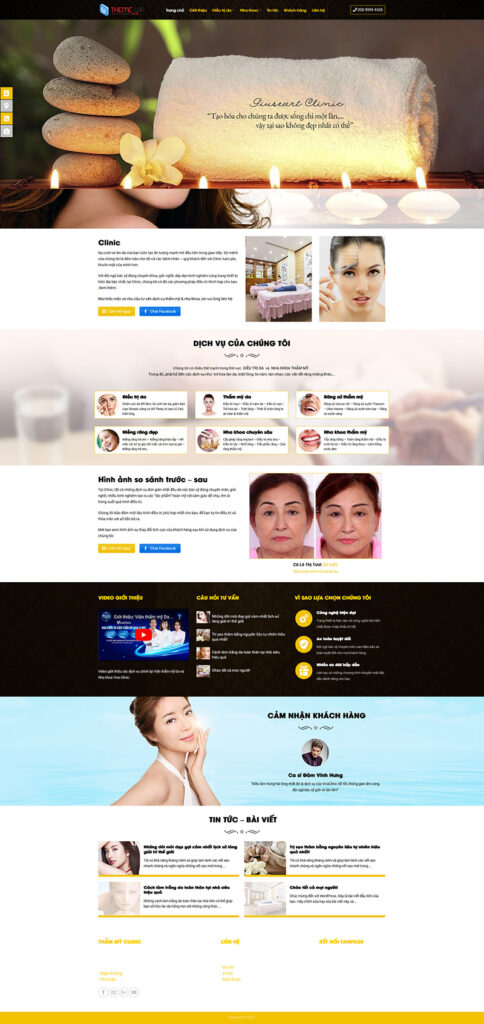 Mẫu theme web thẩm mỹ viện vivaclinic chuẩn SEO 9 Mẫu theme web thẩm mỹ viện vivaclinic chuẩn SEO hiển thị tinh tế trên điện thoại