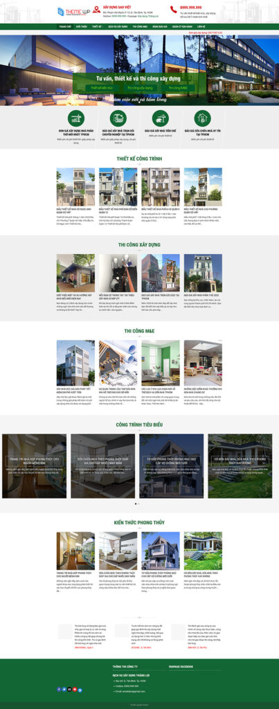 Mẫu theme web doanh nghiệp xây dựng 5 chuẩn SEO 10 Mẫu theme web doanh nghiệp xây dựng 5 chuẩn SEO hiển thị Portfolio đẹp