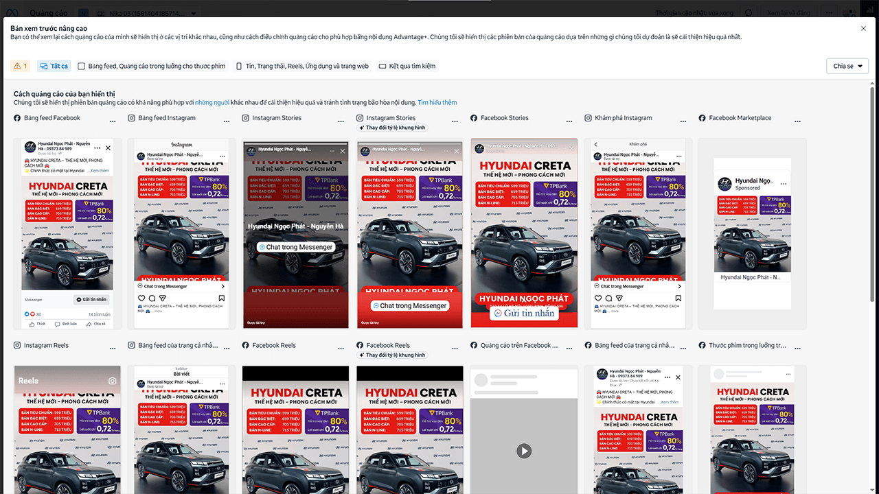 hình ảnh quảng cáo thực tế xe hyundai