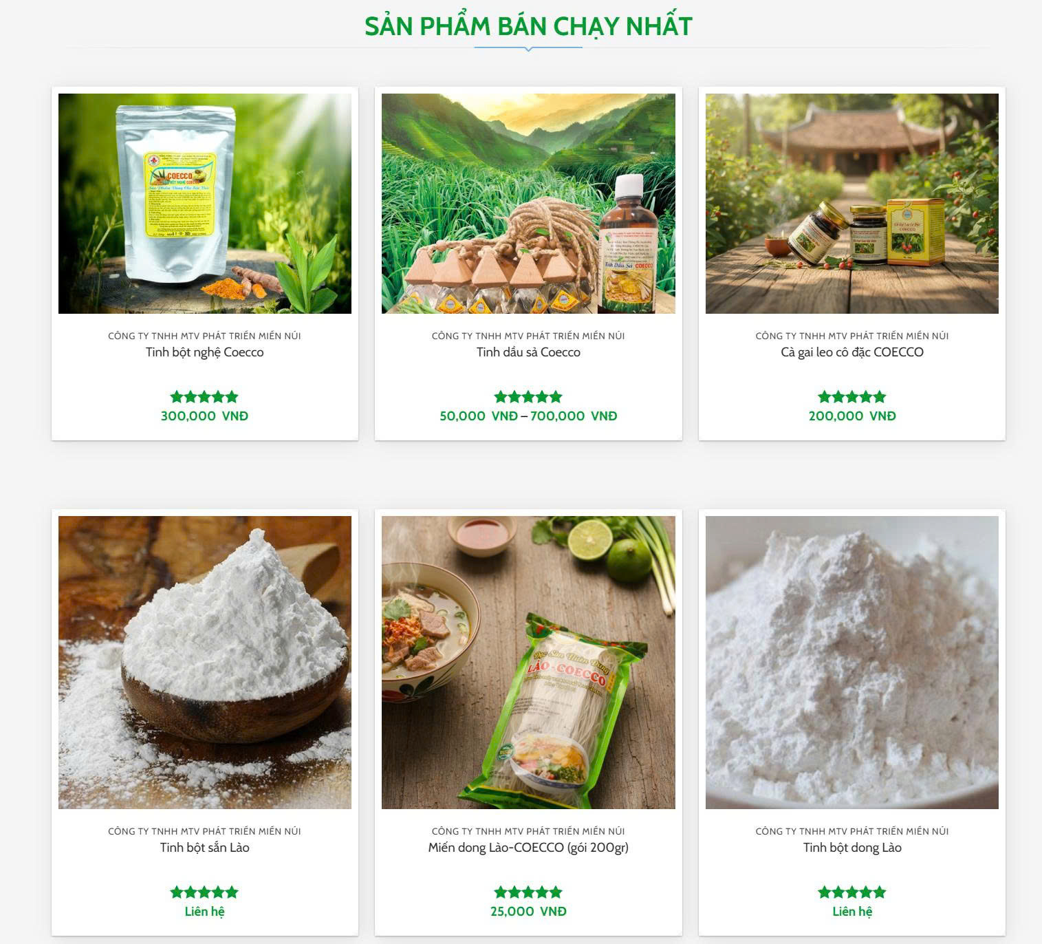 Hình ảnh sản phẩm bán chạy của công ty