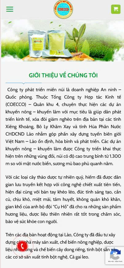 Nika Media thiết kế & tối ưu website coecco.net hiển thị đa nền tảng