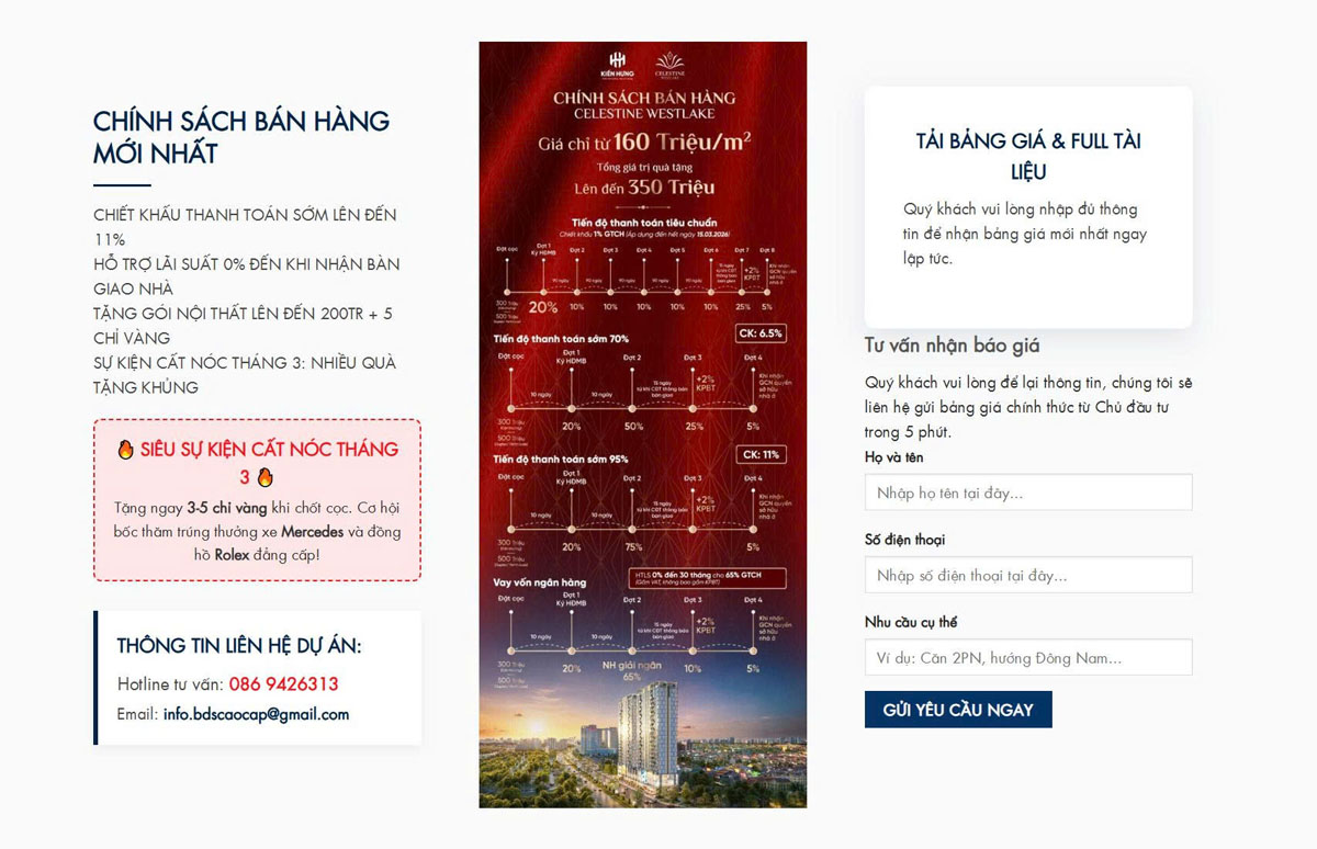 Dịch Vụ Thiết Kế Website Bất Động Sản: Case Study Dự Án Celestine Tây Hồ 10 Dịch vụ thiết kế website dự án Celestine Tây Hồ tối ưu trên mọi thiết bị di động - Nguồn: Nika Media