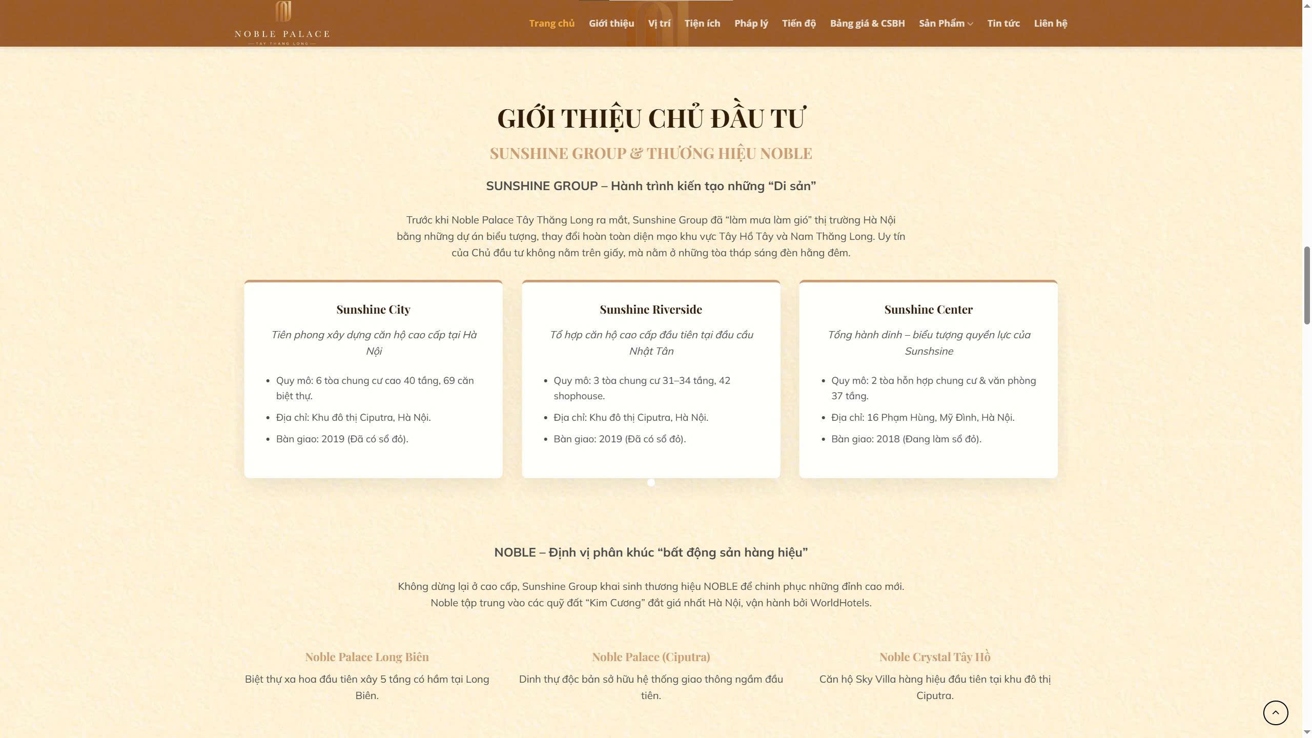 Thiết kế website Noble Palace Tây Thăng Long: Giải pháp toàn diện từ Nika Media 9 Giới thiệu về chủ đầu tư dự án Noble Palace Tây Thăng Long