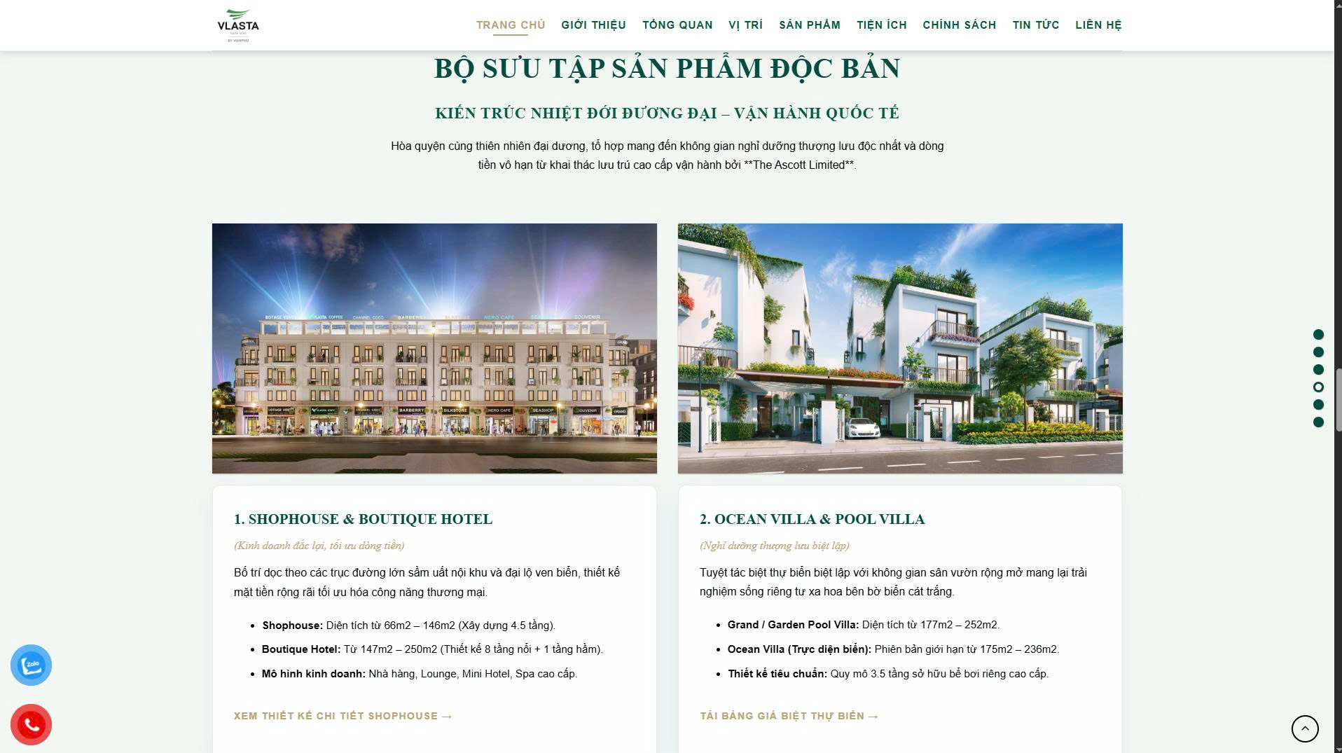 Thiết Kế Website Dự Án Vlasta Sầm Sơn Đạt Điểm SEO 100% | Nika Media 7 thông tin dự án đầy đủ