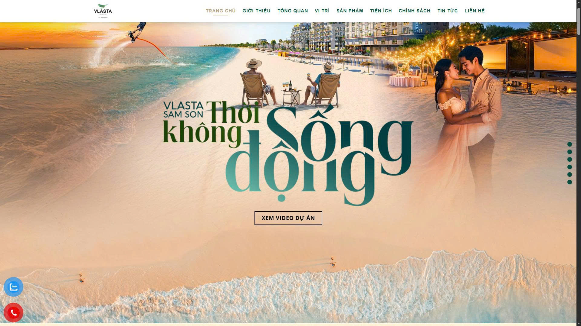 Thiết Kế Website Dự Án Vlasta Sầm Sơn Đạt Điểm SEO 100% | Nika Media 9 Giao diện Mobile của thiết kế website dự án Vlasta Sầm Sơn tối ưu cho người dùng